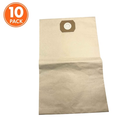 Universal Replacement Paper Filter Bag For SWD16000 Wet / Dry Vacuum And Others , 10 Pack